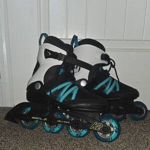 Women's K2 Rollerblades - Black and Teal
